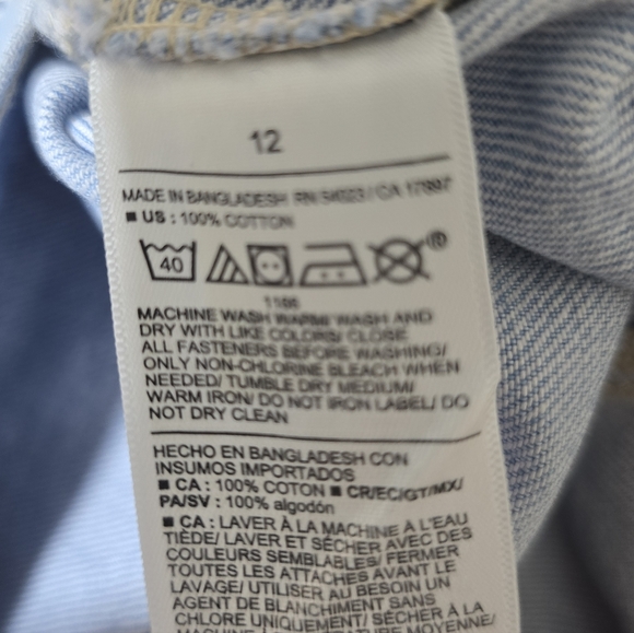 Old Navy Drapey A-line Denim Jean Skirt Sz 12 NWT - Picture 3 of 4